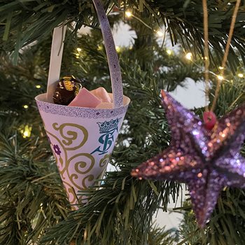 cone: ornament - purple